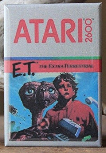 E.T. Atari 2600 Game Box - Fridge Magnet.Classic Video Game