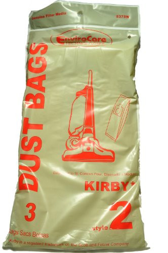 Kirby Style 2 Vacuum Cleaner Bags Fits- Heritage I EnviroCare Replacement Brand Designed to fit Heritage I Vacuum Cleaners 3 Bags in Pack