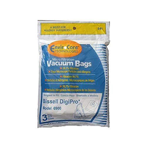 Replacement for Bissell Digipro Canister Vacuum Cleaner Paper Bags 3pk  841