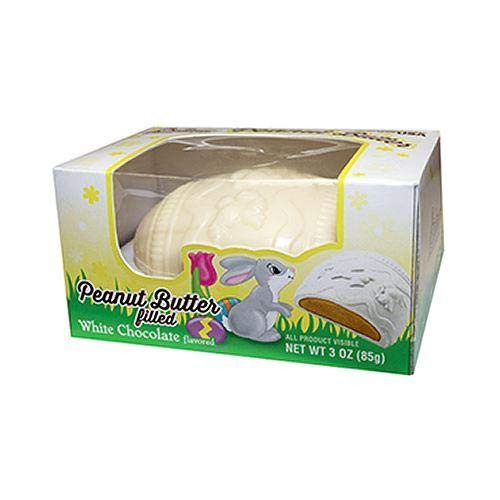 Palmer Peanut Butter Filled White Chocolate flavored Egg 3 oz. in window box