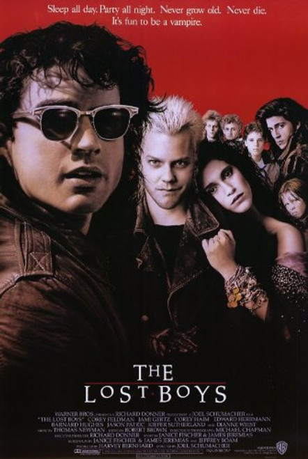The Lost Boys Poster Movie 11x17 Jason Patric Kiefer Sutherland Corey Haim Jami Gertz Movie MasterPoster Print 11x17 The Lost Boys Poster Movie 11x17 Jason Patric Kiefer Sutherland Corey Haim Jami Gertz Movie MasterPoster Print 11x17