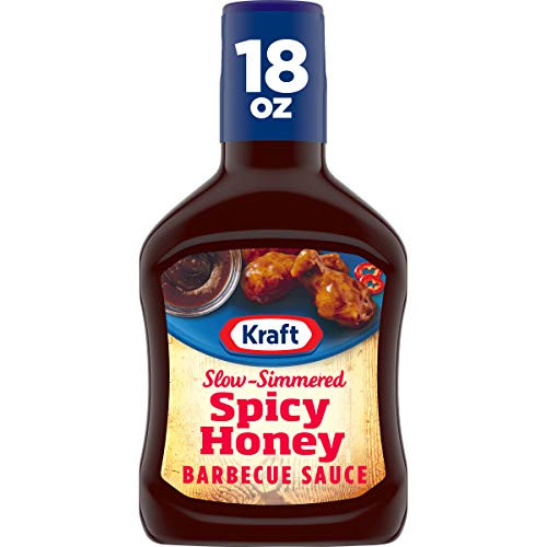 Kraft Slow-Simmered Spicy Honey Barbecue Sauce and Dip 18 oz Bottle