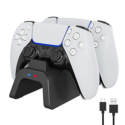 Fast Charging Station for PS5 DualSense Controller Aimmop Dual Controllers Charger Station Dock for Playstation 5 Dualsense