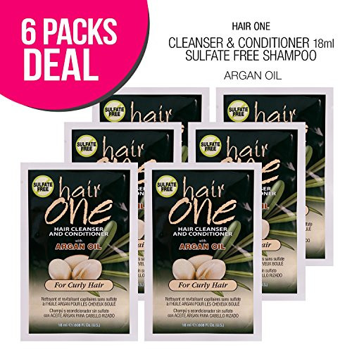 -6 PACK- FISK IPSE One Hair Cleanser  and  Conditioner 18ml-Sulfate FREE Shampoo--Argan Oil