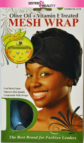 Donna Olive Oil  plus Vitamin E Treated Mesh Wrap 22006 Black