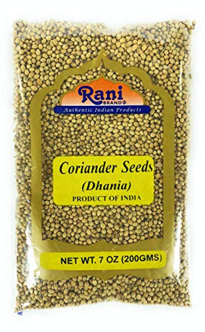 Rani Coriander -Dhania- Seeds Whole Indian Spice 7oz -200g- ~ All Natural ~ Gluten Friendly NON-GMO Vegan Indian Origin Rani Coriander -Dhania- Seeds Whole Indian Spice 7oz -200g- ~ All Natural ~ Gluten Friendly NON-GMO Vegan Indian Origin