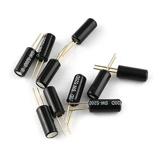 E-outstanding SW-520D Switch 10PCS SW-520D Metal Ball Angle Tilt Vibration Shaking Switch for Arduino Raspberry Pi DIY