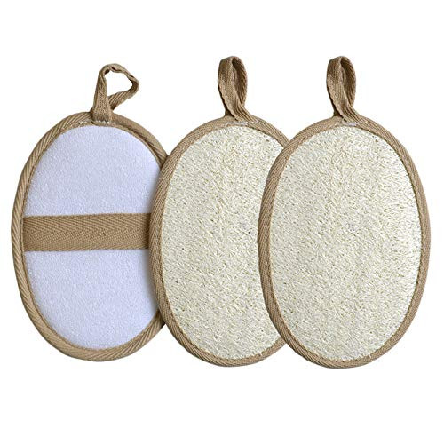 3 Pack Natural Loofah Egyptian Body Scrubber Oval Exfoliating Loofah Pad Bath Sponge Shower Loofah Sponge Shower Scrubber Bath Loofahs for Men and Womens SPA to Removing Dead Skin 3 Pack Natural Loofah Egyptian Body Scrubber Oval Exfoliating Loofah Pad Bath Sponge Shower Loofah Sponge Shower Scrubber Bath Loofahs for Men and Womens SPA to Removing Dead Skin