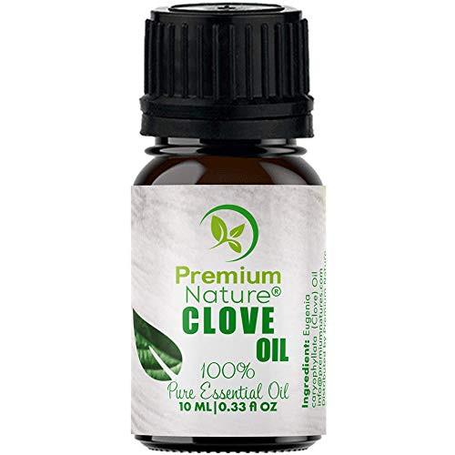 Organic Aromatherapy Clove Essential Oil - 100 percent Pure Essential Oil for Hair Skin and Diffuser Best Therapeutic Grade Essential Oil -10mL- -Clove-