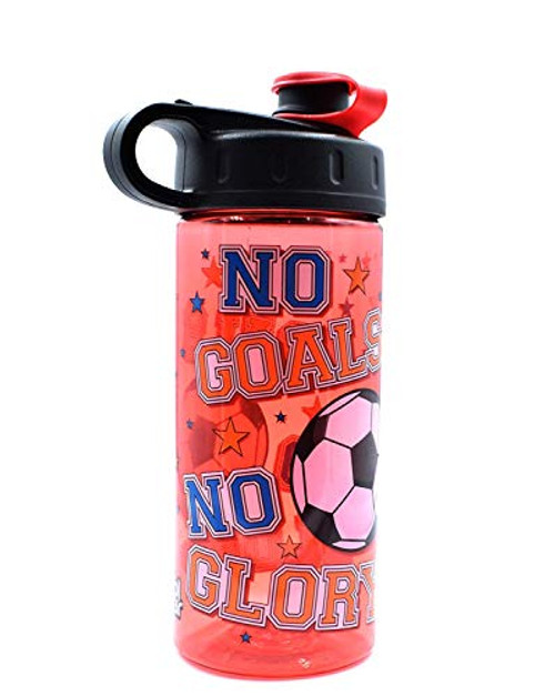 Red Soccer Water Bottle 16 oz BPA Free By Cool Gear Red Soccer Water Bottle 16 oz BPA Free By Cool Gear