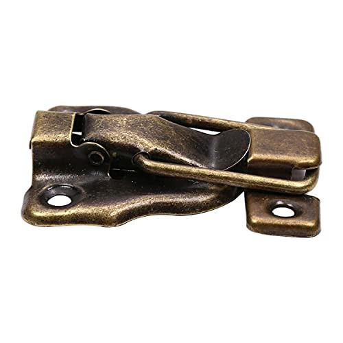 MroMax Box Latch Toggle Latch Catch Bronze Decorative Hasp Jewelry Cases Catch with Screws 1Pcs