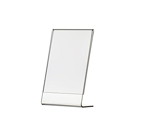 Marketing Holders 4"W x 6"H Sign Holder Place Card Restaurants Desk Sign Jewelry Cases Free Samples Deli Tabletop Side Load Reserved Wedding
