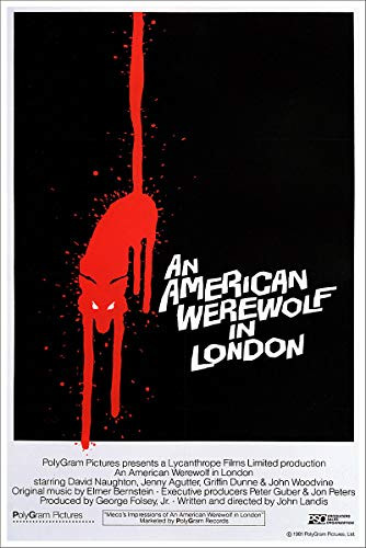 - an American Werewolf in London Vintage Horror Movie Poster - 11x17