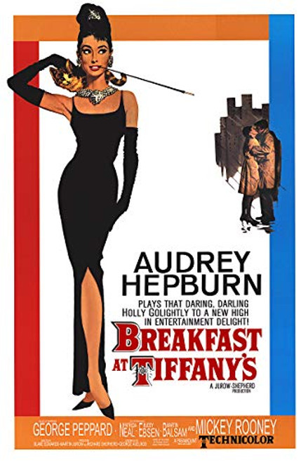 American Gift Services - Classic Breakfast at Tiffany's Audrey Hepburn Vintage Movie Poster - 11x17 American Gift Services - Classic Breakfast at Tiffany's Audrey Hepburn Vintage Movie Poster - 11x17