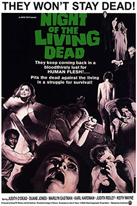 American Gift Services - Vintage Science Movie Poster Night of The Living Dead - 11x17