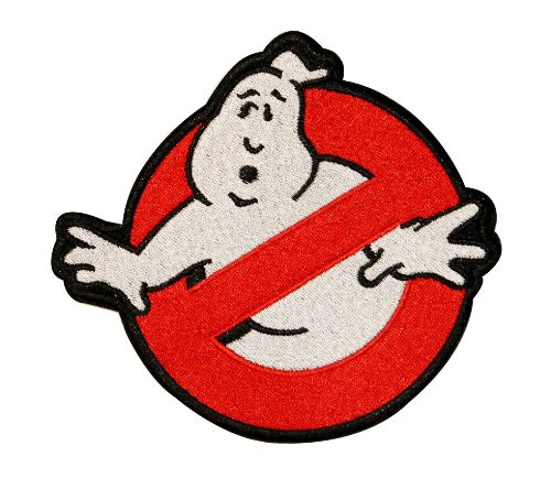 Big GhostBusters No Ghost Logo Embroidered Iron On Applique Patch 7 Inch