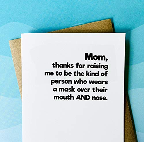 Funny Mothers Day Card - Pandemic Mothers Day Card - Mom Birthday Card from Daughter Son