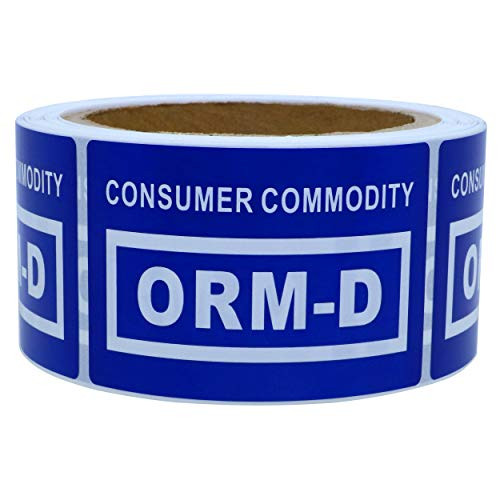 Aleplay ORM-D Stickers 2"x 3" Consumer Commodity Blue Labels - 300 Stickers Per Roll