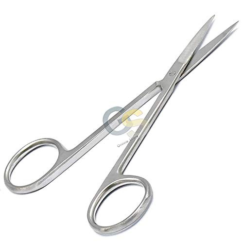 G.S 4.5" IRIS Scissors Straight TIP Stainless Steel