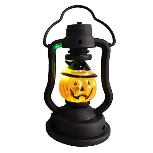 Amosfun Halloween Pumpkin Lantern Light Jack O' Lantern Ornaments Trick-or-Treat Pumpkin Bucket for Halloween Party Decorations