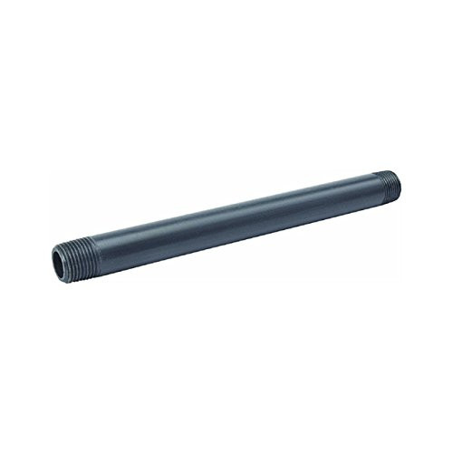 B  and  K Pvc Nipple 1-1-2 " X 8 " Gray Schedule 80