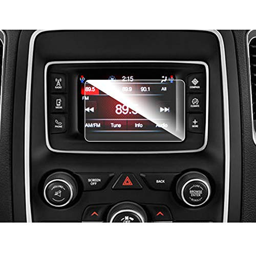 RUIYA Center Touch Control Screen Protector for 2014-2019 2020 Dodge Durango Uconnect Screen Car Navigation Tempered Glass 9H Hardness Anti-Explosion  and  Scratch HD Clear Dodge Car Acceccories -5INCH-