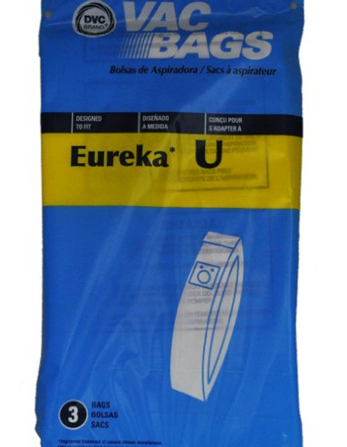 DVC Eureka Style U Upright Vacuum Cleaner Bags Replacement Brand Designed to fit Bravo 9000 Series and White Westinghouse Models Using Bag Style VIP 2030 3 Bags in Pack DVC Eureka Style U Upright Vacuum Cleaner Bags Replacement Brand Designed to fit Bravo 9000 Series and White Westinghouse Models Using Bag Style VIP 2030 3 Bags in Pack