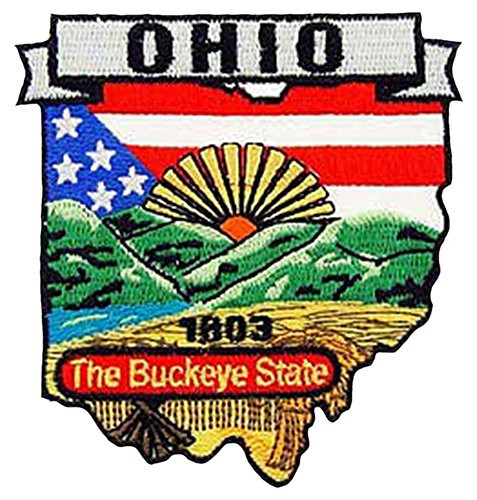 EagleEmblems PM6736 Patch-Ohio (State Map) (3'')