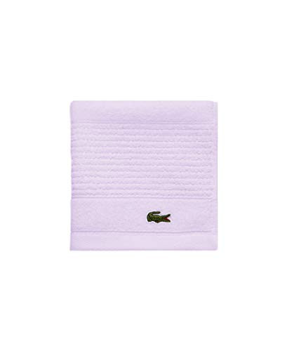 Lacoste Legend 100 percent Supima Cotton Towel 650 GSM 13" W x 13" L Wash Lilac