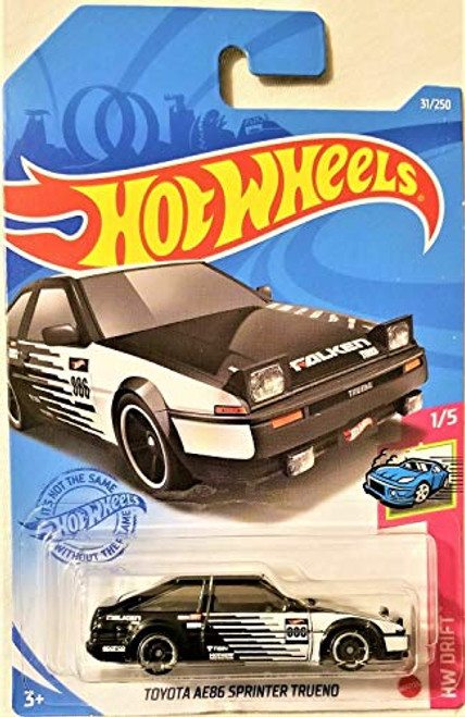 DieCast Hotwheels Toyota AE86 Sprinter Trueno -Black-White- 31-250 - HW Drift 1-5 DieCast Hotwheels Toyota AE86 Sprinter Trueno -Black-White- 31-250 - HW Drift 1-5
