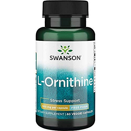 Swanson L-Ornithine Amino Acid 500 Milligrams 60 Veg Capsules