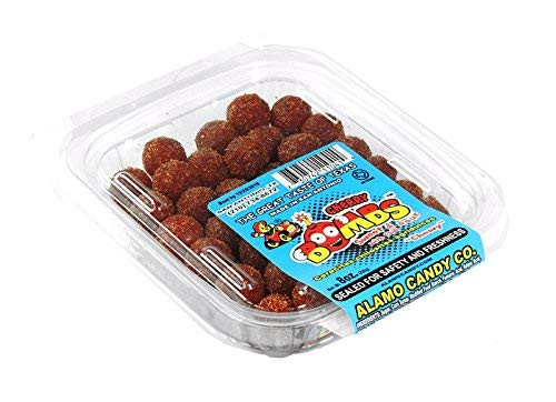 ALAMO CANDY - 1 COUNT- -CHERRY BOMBS SWEET  and  SOUR 8OZ- - -SUGAR CANDY - ETHNIC-