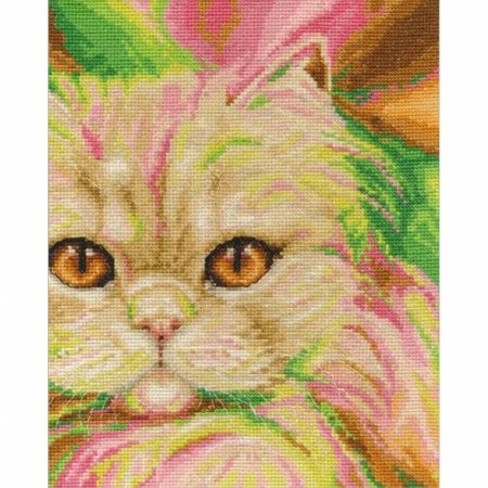 DMC Persian Cross Stitch Kit-8"X10" 14 Count