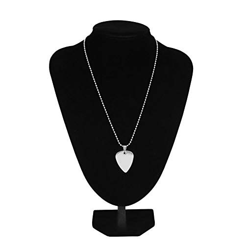 Alomejor Pick Necklace Metal Special Guitar Pick Shape Plectrum Necklace Bass Gifts Pick Holder for Charm Pendant-E- Alomejor Pick Necklace Metal Special Guitar Pick Shape Plectrum Necklace Bass Gifts Pick Holder for Charm Pendant-E-