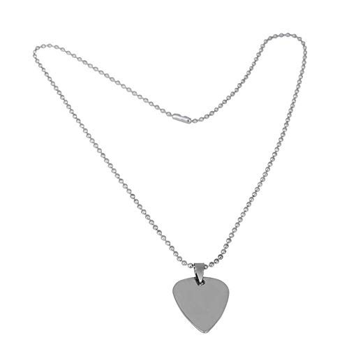 Alomejor Pick Necklace Metal Special Pattern Friendship Charm Guitar Pick Pendant for Long Distance Guitar Gift-E- Alomejor Pick Necklace Metal Special Pattern Friendship Charm Guitar Pick Pendant for Long Distance Guitar Gift-E-