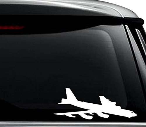 B-52 Stratofortress Bomber Plane Military Decal Sticker For Use On Laptop Helmet Car Truck Motorcycle Windows Bumper Wall and Decor Size- -8 inch- - -20 cm- Wide - Color- Matte White