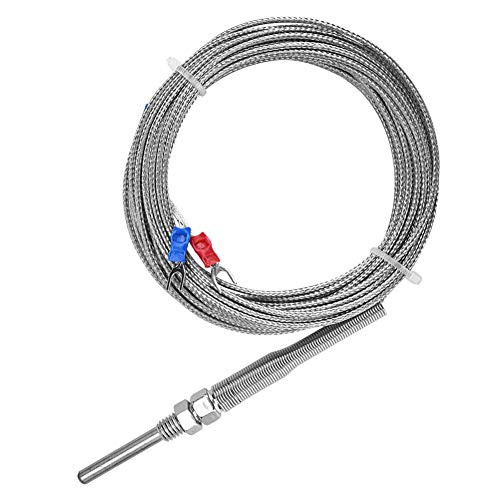 Thermocouple Probe M8 Thread Type K Thermocouple 30mm Probe Ranging 0? ~ 400? for Temperature MeasurementTemperature Sensor Wire-5M-