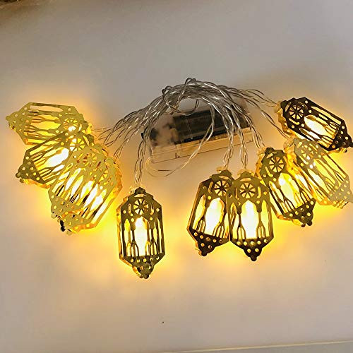 ZHUZI Ramadan LED String Lights Festival LED Islam Muslim Event Moon Star Fairy String Light Ramadan Decor Eid Mubarak Ramadan-E-
