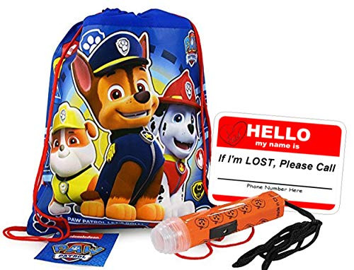 Paw Patrol Kids Reusable Drawstring Halloween Trick or Treat Loot Bag