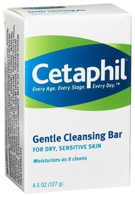 Cetaphil Gentle Cleansing Bar for Dry-Sensitive Skin 4.50 oz