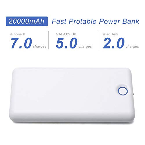 VUOHOEG USB C Power Bank 20000mAh Portable Charger with Quick Charge 2.0; 20000mAh Input & Output Type C Battery Pack Replacement for Galaxy, Nintendo Switch, iPhone and More