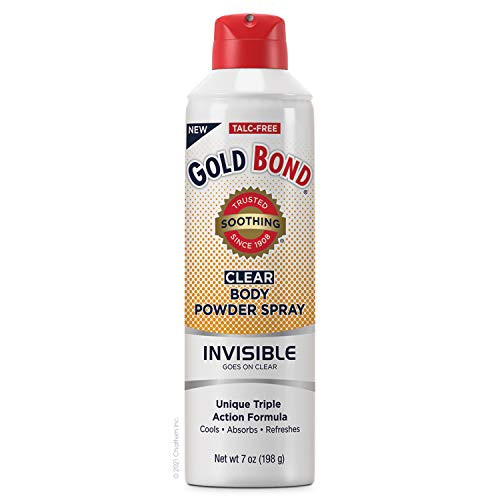 Gold Bond No Mess Invisible Clear Body Powder Spray 7 Ounce 7 ounces