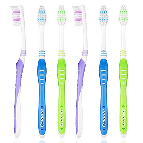 Colgate Extra Clean Super Flexi Toothbrush with Tongue Cleaner Medium - Pack of 6