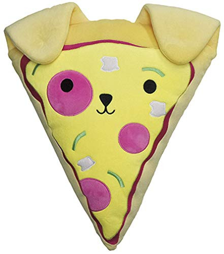 iscream Bubble Gum Scented Pupperoni Pizza Slice Embroidered 10" Mini Fleece Pillow