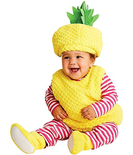 Hyde and Eek Boutique Girls Pineapple Complete Costume Yellow 12-18 months