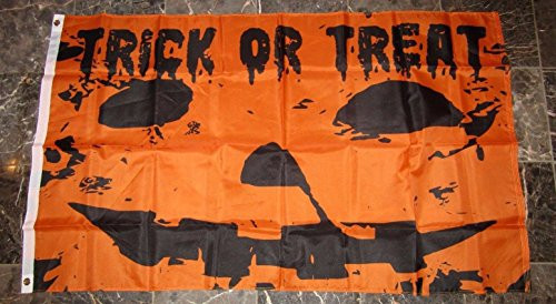 3x5 Happy Halloween Trick or Treat Pumpkin Jack o Lantern Flag 3'x5' Grommets 3x5 Happy Halloween Trick or Treat Pumpkin Jack o Lantern Flag 3'x5' Grommets