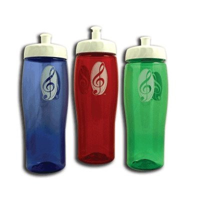Music G-Clef Sports Bottle -Assorted Colors Available-