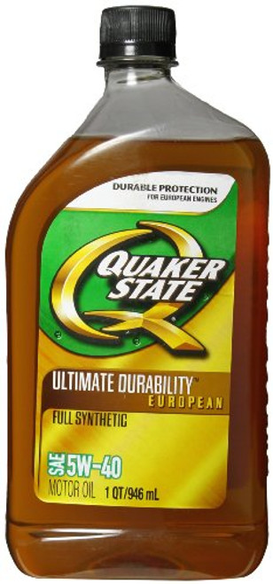 Quaker State 550036733 5W-40 Euro Ultimate Durability Synthetic Motor Oil - 1 Quart Quaker State 550036733 5W-40 Euro Ultimate Durability Synthetic Motor Oil - 1 Quart