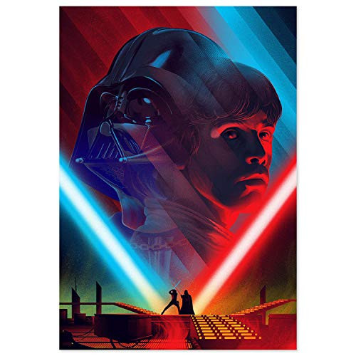 Printing Pira - Star Wars Darth Vader and Luke Skywalker Poster -11x17-