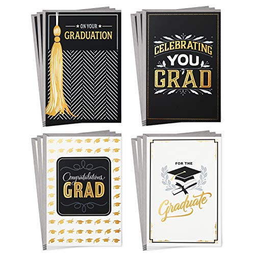 Hallmark Graduation Cards Assortment Congratulations Grad -12 Cards and Envelopes 4 Designs- Hallmark Graduation Cards Assortment Congratulations Grad -12 Cards and Envelopes 4 Designs-